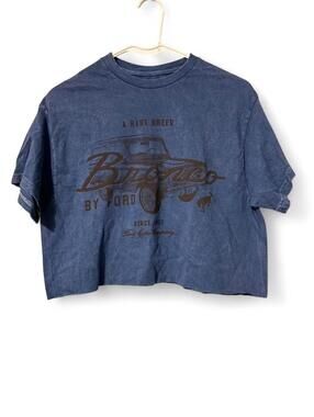 Ford blue cotton crop top